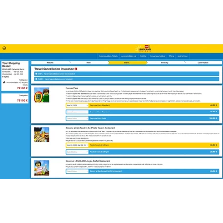 Legoland IBE Internet Booking Engine