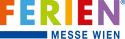 Logo der Ferienmesse Wien, einer der führenden Reise und Tourismusmessen im deutschsprachigen Raum. Die Messe bietet eine zentrale Plattform für Destinationen, Reiseanbieter, Tourismusorganisationen und Innovationen rund um Urlaub, Freizeit und Reisen.