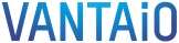 Logo von VANTAiO mit dem Schriftzug „VANTAiO“ in blauer Verlaufsschrift von Dunkelblau zu Hellblau, in Großbuchstaben mit kleinem „i“.