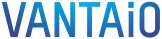 Logo von VANTAiO mit dem Schriftzug „VANTAiO“ in blauer Verlaufsschrift von Dunkelblau zu Hellblau, in Großbuchstaben mit kleinem „i“.