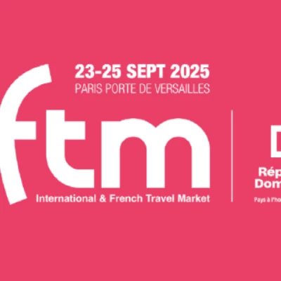 Das Bild zeigt das Logo der IFTM 2025, der internationalen Fachmesse für Tourismus und Geschäftsreisen in Paris. Die ISO-Gruppe ist als Aussteller vertreten und präsentiert innovative IT-Lösungen für die Reisebranche. Die Messe bietet eine zentrale Plattform für Networking, Trends und digitale Zukunftsthemen im Tourismus.